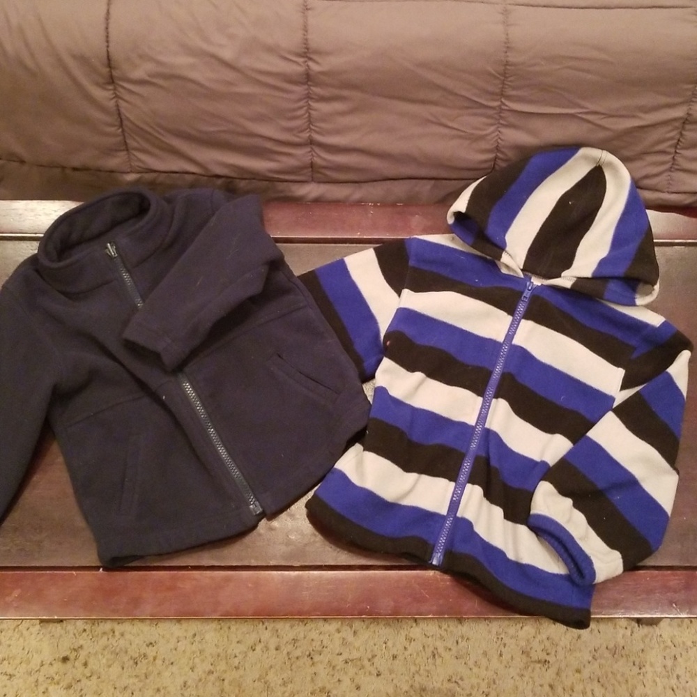 Two zip up sweaters sz 3